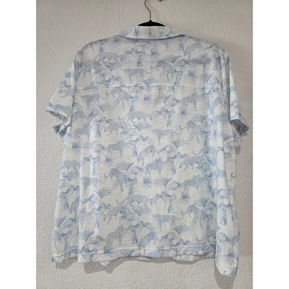 NWT Jane + Delancey Animal Palm Print Button Top Women’s XL Resort Casual Trend - Picture 8 of 8
